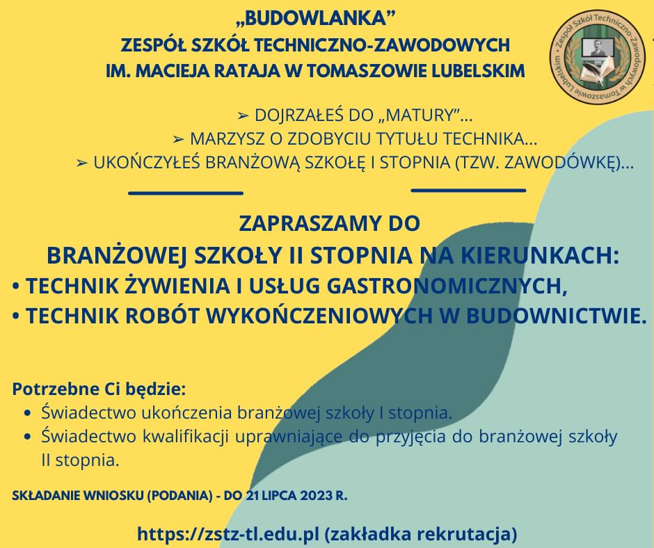 You are currently viewing Branżowa Szkoła II Stopnia