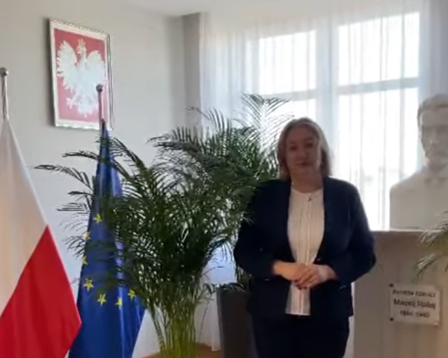 Read more about the article Wystąpienie Dyrektor Zespołu Szkół Techniczno – Zawodowych im. M. Rataja w Tomaszowie Lubelskim, Pani Anny Byczuk, 60-lecie Szkoły