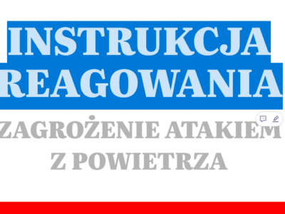 INSTRUKCJA REAGOWANIA